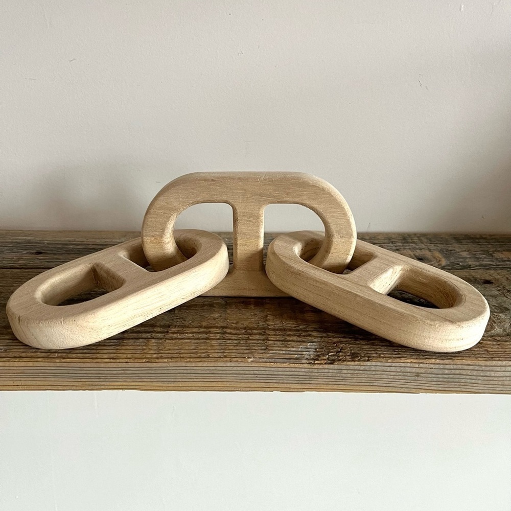 Wood chain link